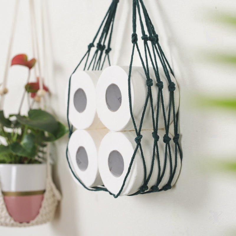 Paper Roll Cotton Rope Storage Hanging Bag