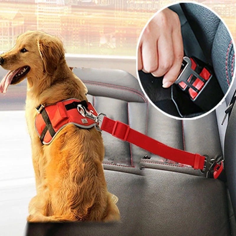 Adjustable Pet Car Seat Belt - Safety Harness Clip