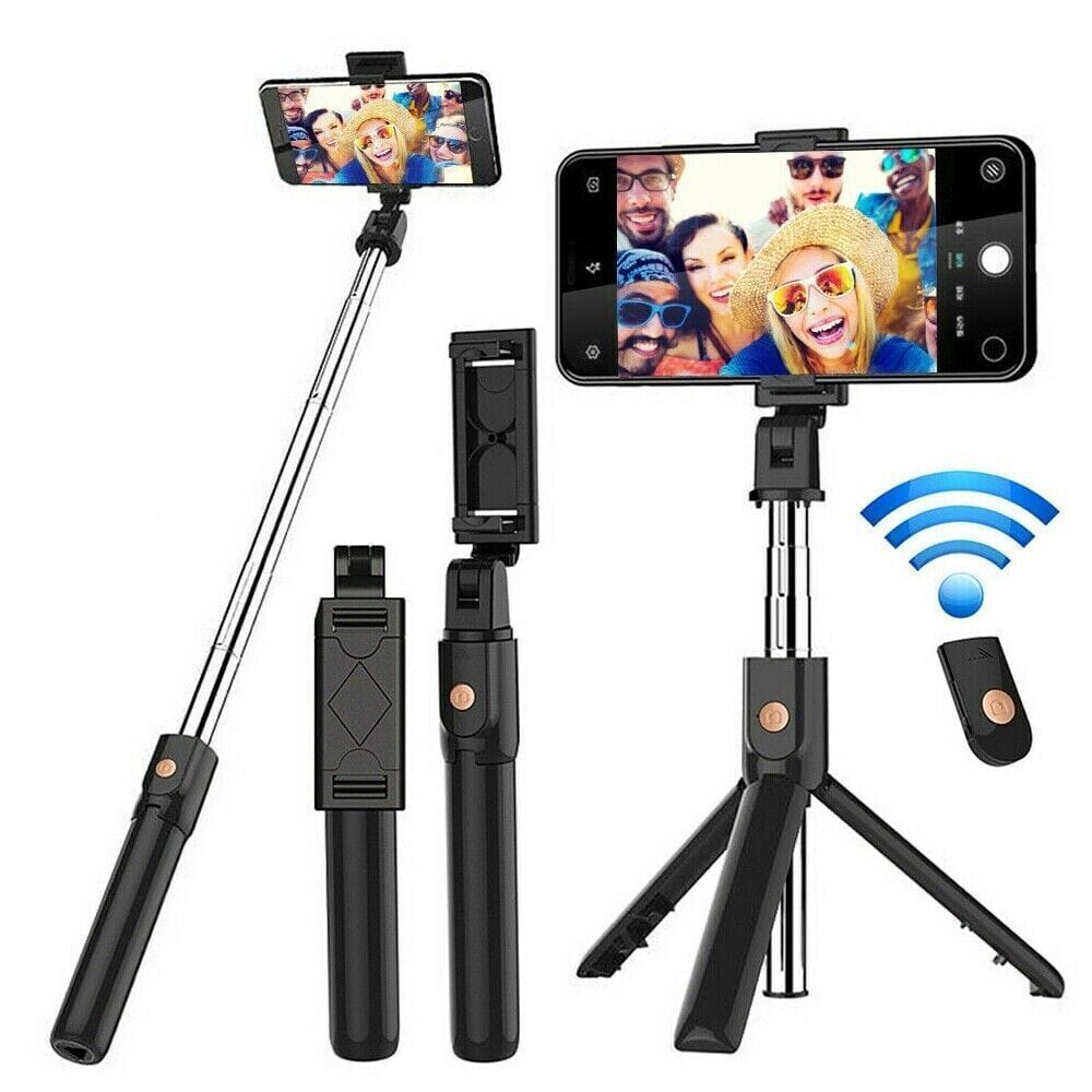 Bluetooth Selfie Tripod Telescopic Stick Remote Monopod Extendable Phone Stand