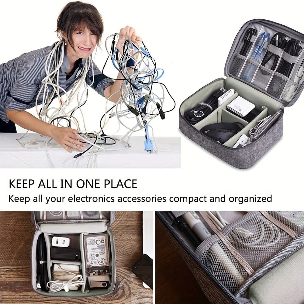 Cable Charger Organizer Case