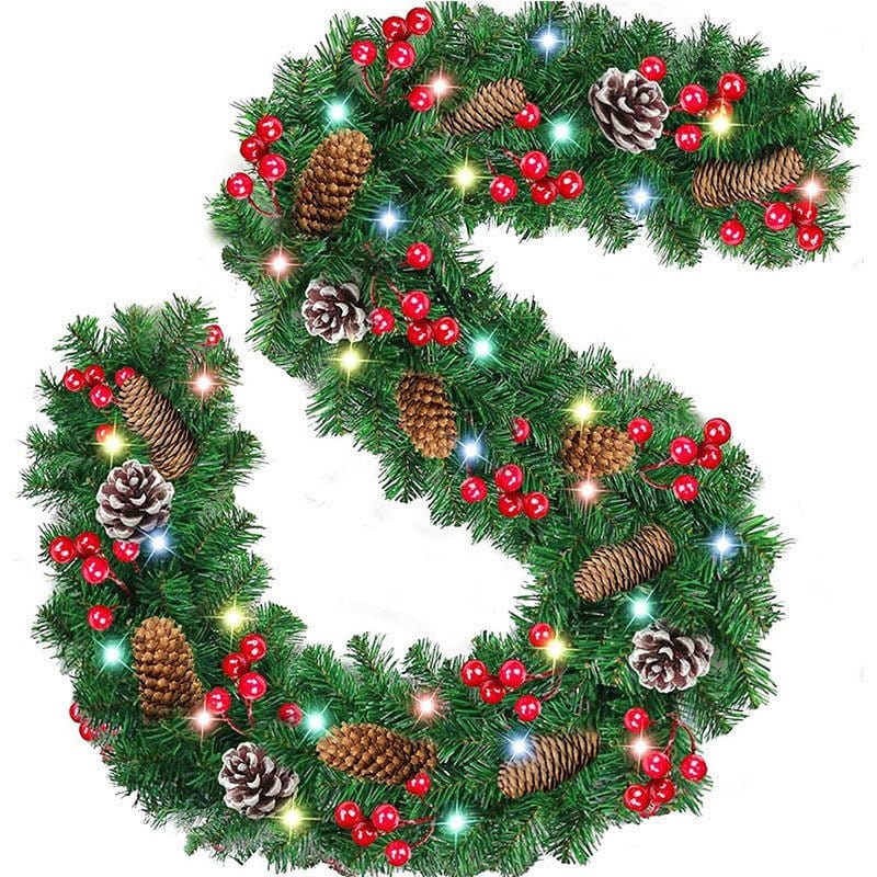 Cane Artificial Christmas Wreath Outdoor Pine Wreath