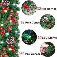 Cane Artificial Christmas Wreath Outdoor Pine Wreath