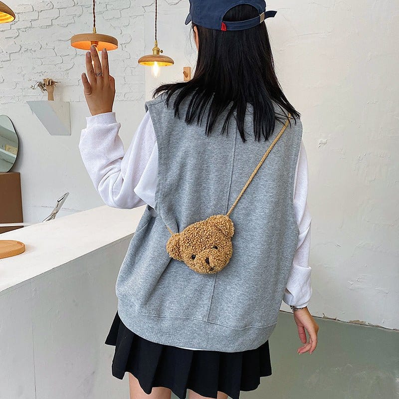 Cartoon Soft Cute Single Shoulder Plush Bag