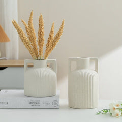 Ceramic White Dry Flower Vase