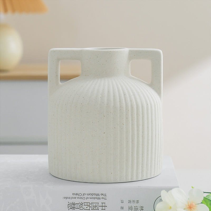 Ceramic White Dry Flower Vase