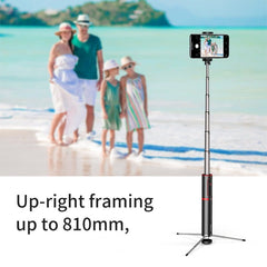 Compatible with Apple, Integrated Bluetooth remote control selfie stick with tripod