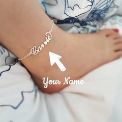 Custom Name Stainless Steel Anklets - Gold Beach Jewelry