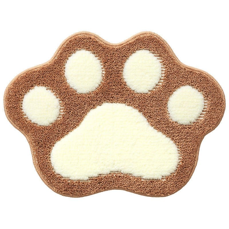 Cute Paw Print Anti - Slip Bathroom Rug