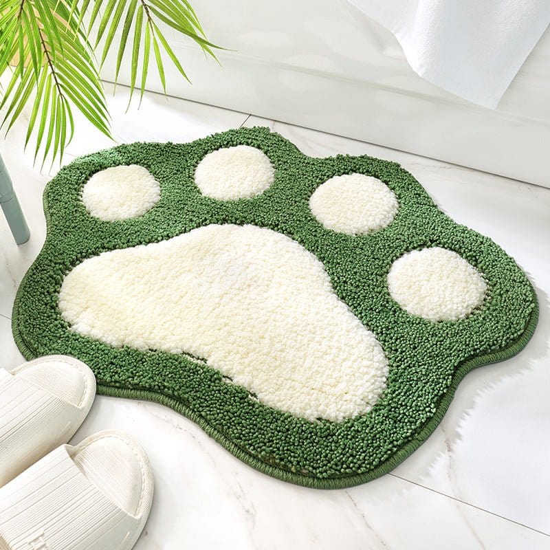 Cute Paw Print Anti - Slip Bathroom Rug