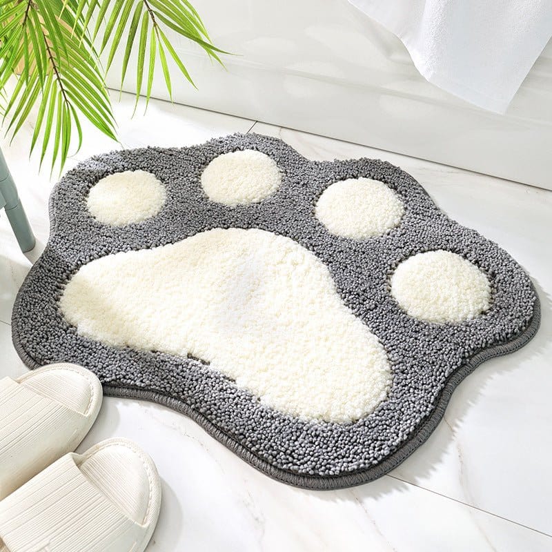 Cute Paw Print Anti - Slip Bathroom Rug