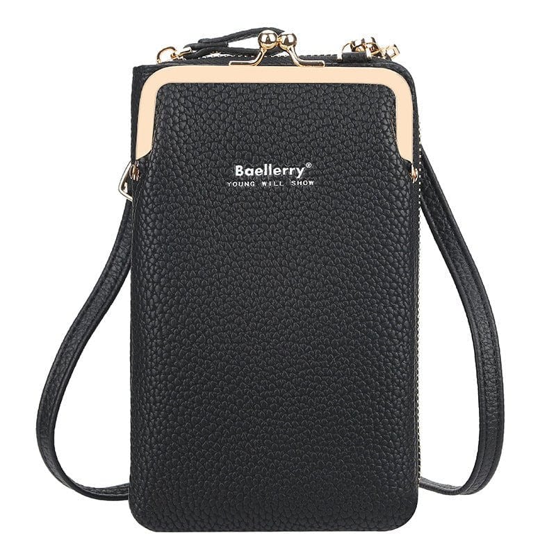 Fashion Mobile Phone Shoulder Bags With Lock Women Messenger Bag Wallet