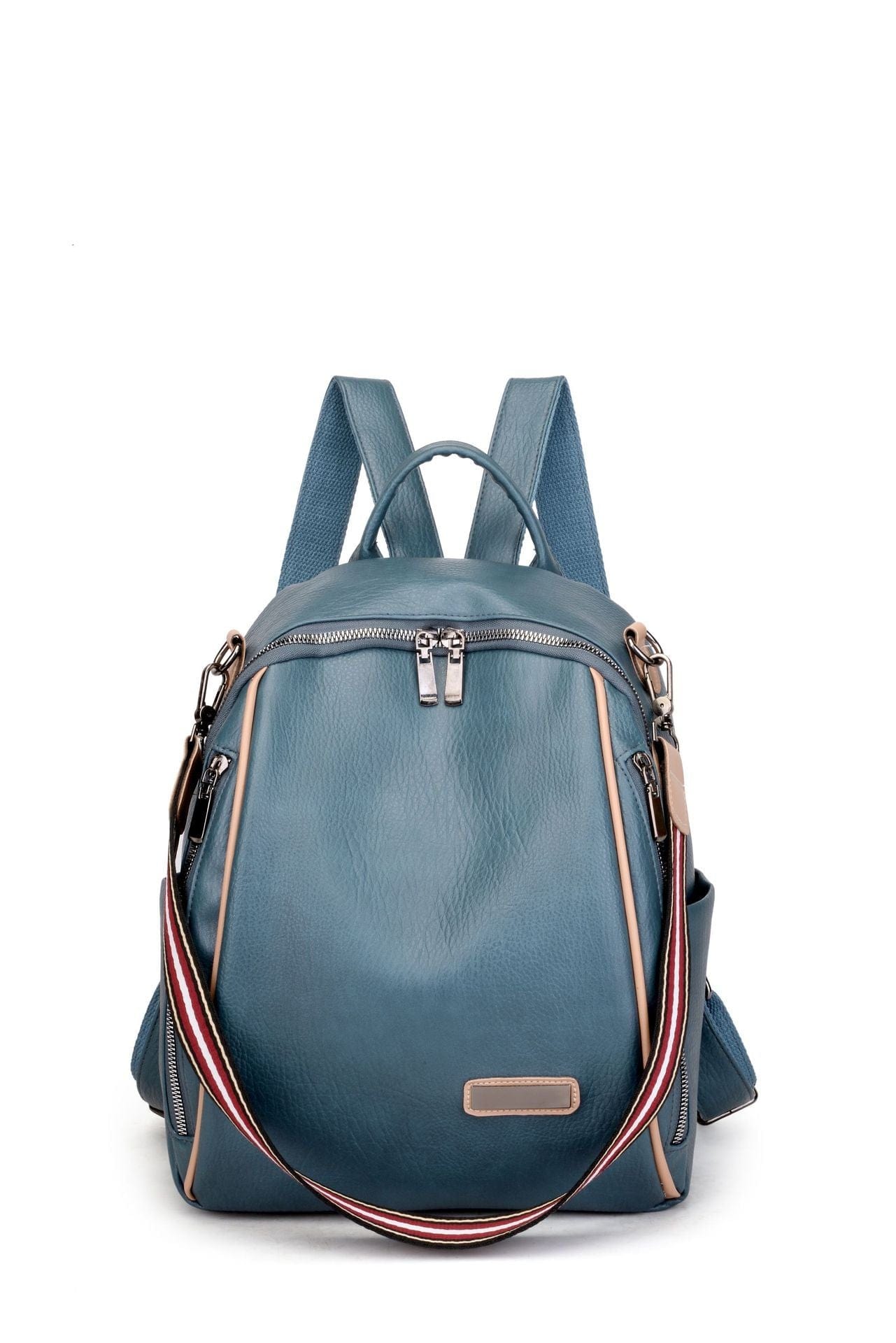 Large capacity pu ladies backpack