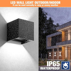 LED Outdoor Light With Motion Detector Up Down Outside Inside Sensor Outdoor Lamp