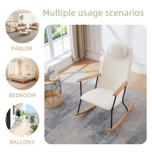 Modern Rocking Chair Comfortable Side Chair For Children's Room, Bedroom, Living Room