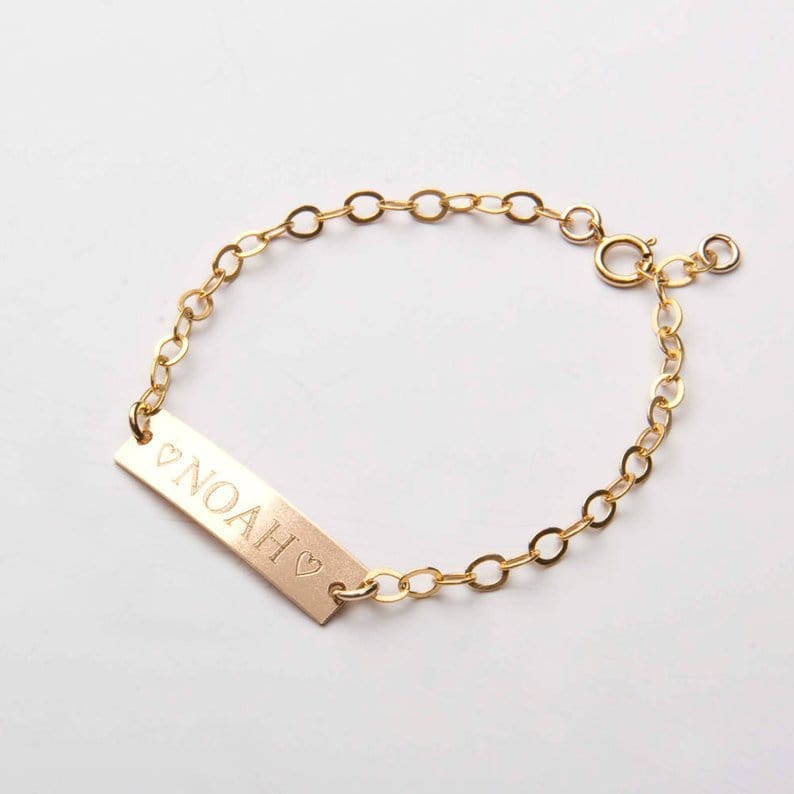 Personalized lettering children bracelet