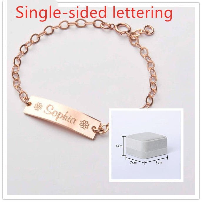 Personalized lettering children bracelet