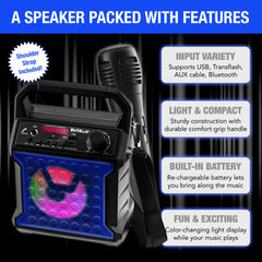 Portable Karaoke Machine with Microphone