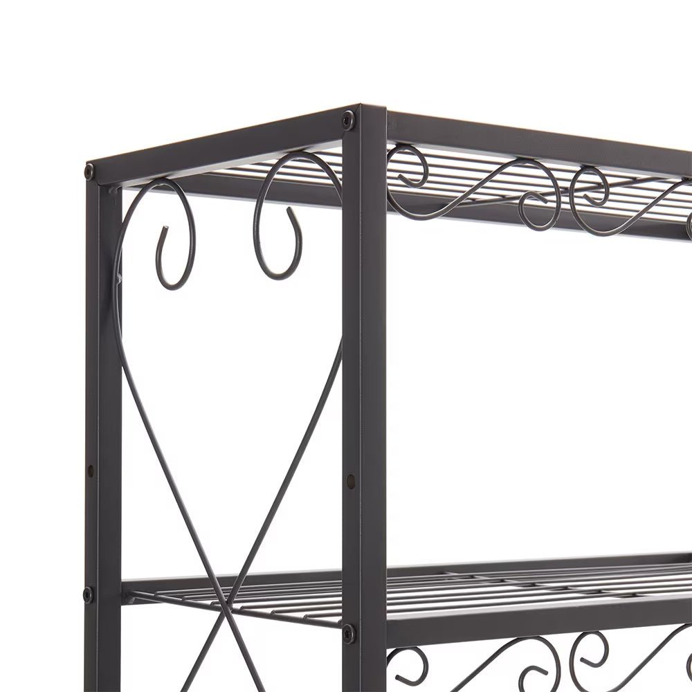 Queen Size Metal Storage Headboard,with Charging Stations,2 Nightstands And Storage Shelves,for Bedroom