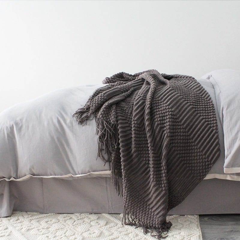 Small blanket nap blanket 0 Dark grey evvye