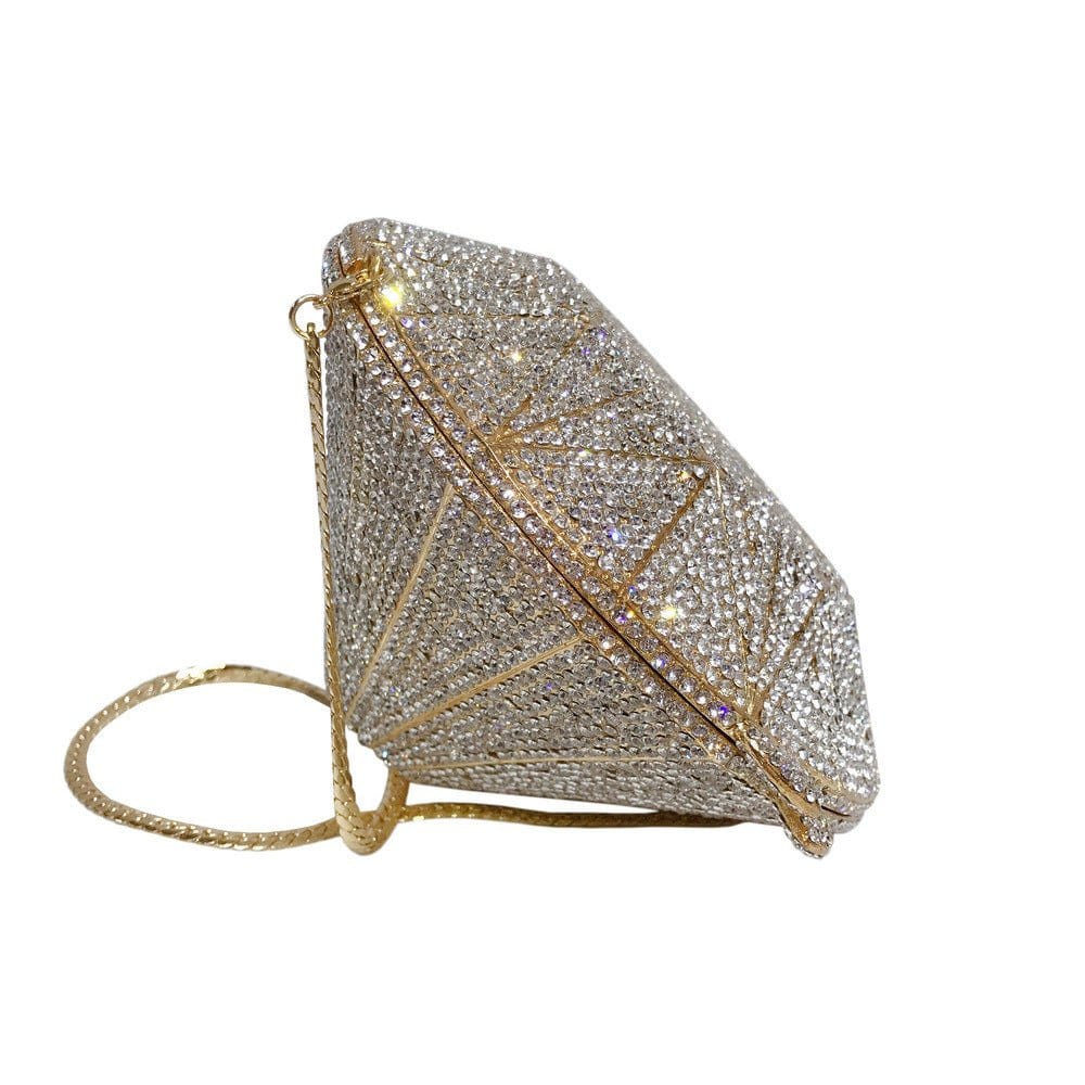 Three - dimensional diamond shape handbags