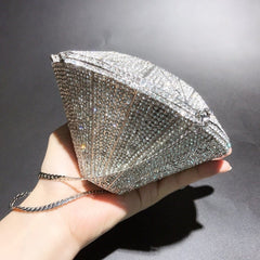 Three - dimensional diamond shape handbags