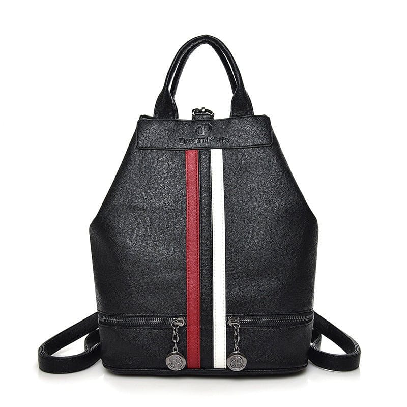 Women's All - Match Soft Leather Cowhide Backpack